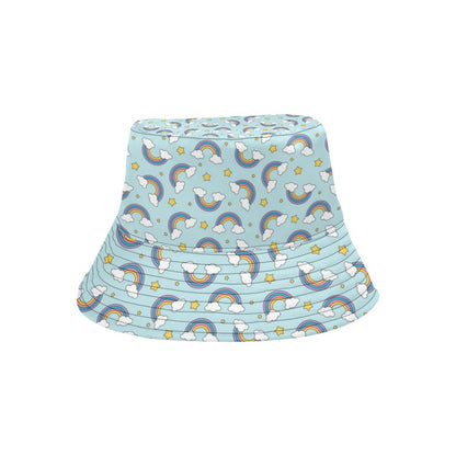 Rainbow Cloud Print Pattern Unisex Bucket Hat