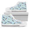 Rainbow Cloud Print Pattern Women High Top Shoes