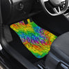 Rainbow Fur Design Print Car Floor Mats