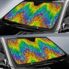 Rainbow Fur Design Print Car Sun Shade For Windshield