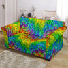 Rainbow Fur Design Print Loveseat Slipcover-JTAMIGO.COM