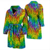 Rainbow Fur Design Print Men Bath Robe-JTAMIGO.COM