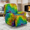 Rainbow Fur Design Print Recliner Slipcover-JTAMIGO.COM