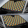 Rainbow Heart Print Pattern Car Sun Shade For Windshield