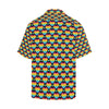 Rainbow Heart Print Pattern Men Aloha Hawaiian Shirt