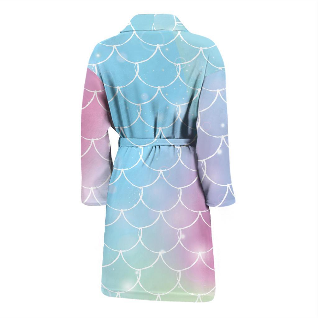 Rainbow Pattern Print Design A06 Men Bathrobe-JORJUNE.COM