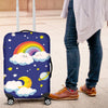 Rainbow Space Design Print Luggage Cover Protector
