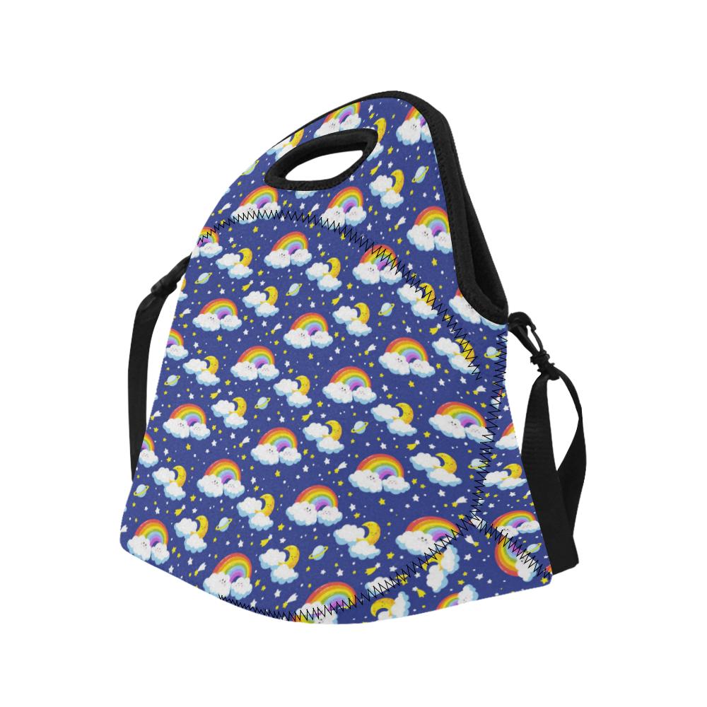 Rainbow Space Design Print Neoprene Lunch Bag (Model 1669)(Large)-JTAMIGO.COM