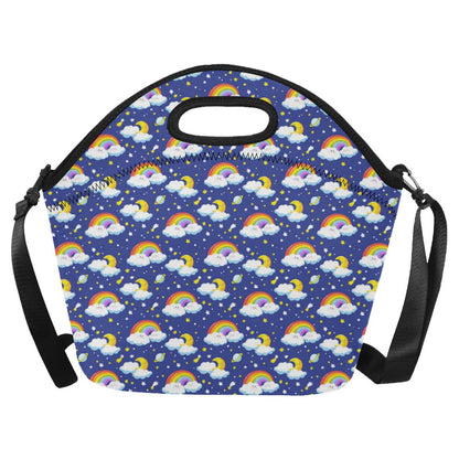 Rainbow Space Design Print Neoprene Lunch Bag (Model 1669)(Large)-JTAMIGO.COM