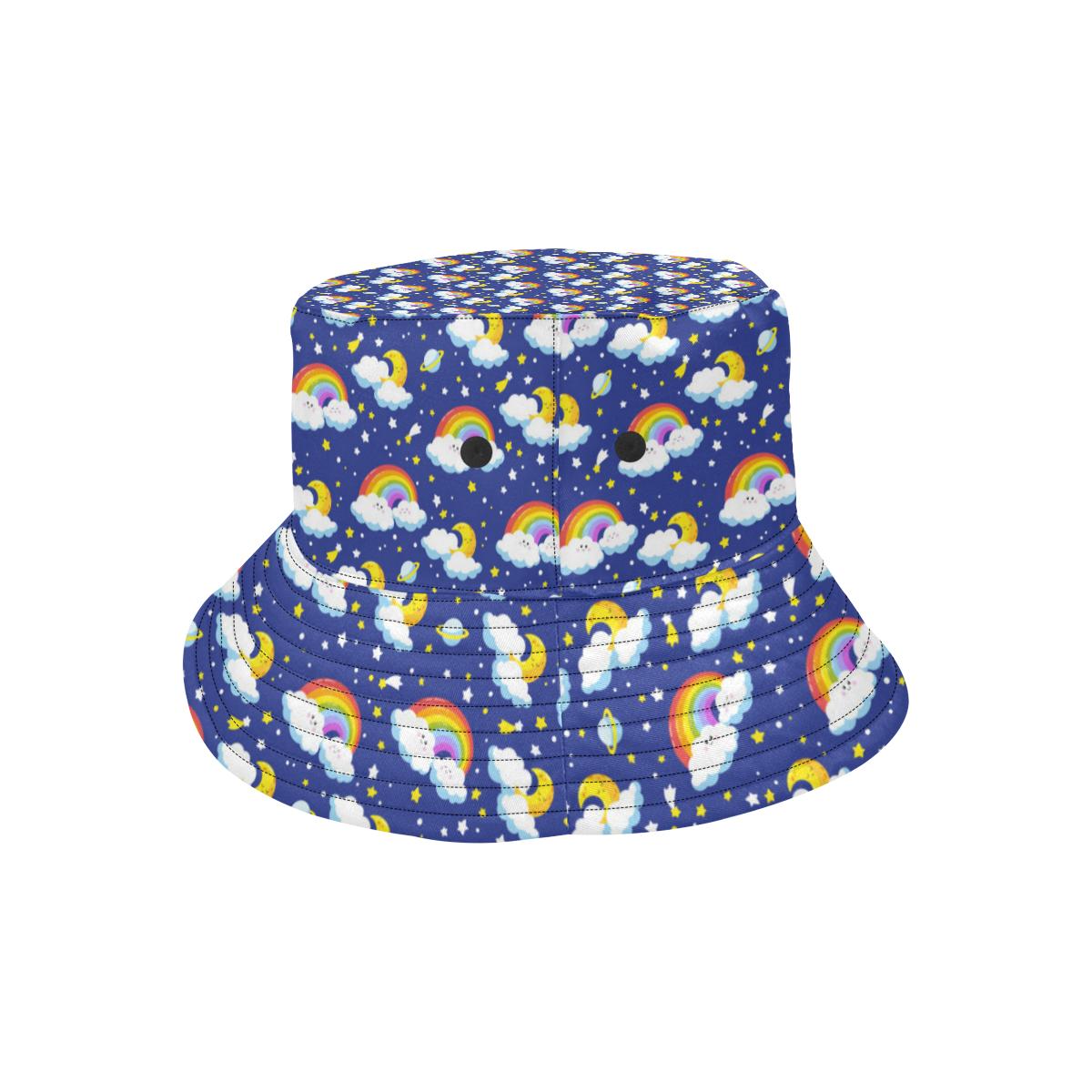 Rainbow Space Design Print Unisex Bucket Hat