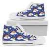 Rainbow Space Design Print Women High Top Shoes