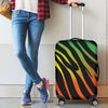 Rainbow Zebra Themed Print Luggage Cover Protector