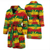Rasta Pattern Print Design A03 Men Bathrobe-JORJUNE.COM