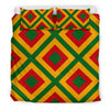 Rasta Reggae Color Cross Duvet Cover Bedding Set