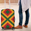 Rasta Reggae Color Cross Luggage Cover Protector