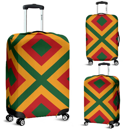 Rasta Reggae Color Cross Luggage Cover Protector