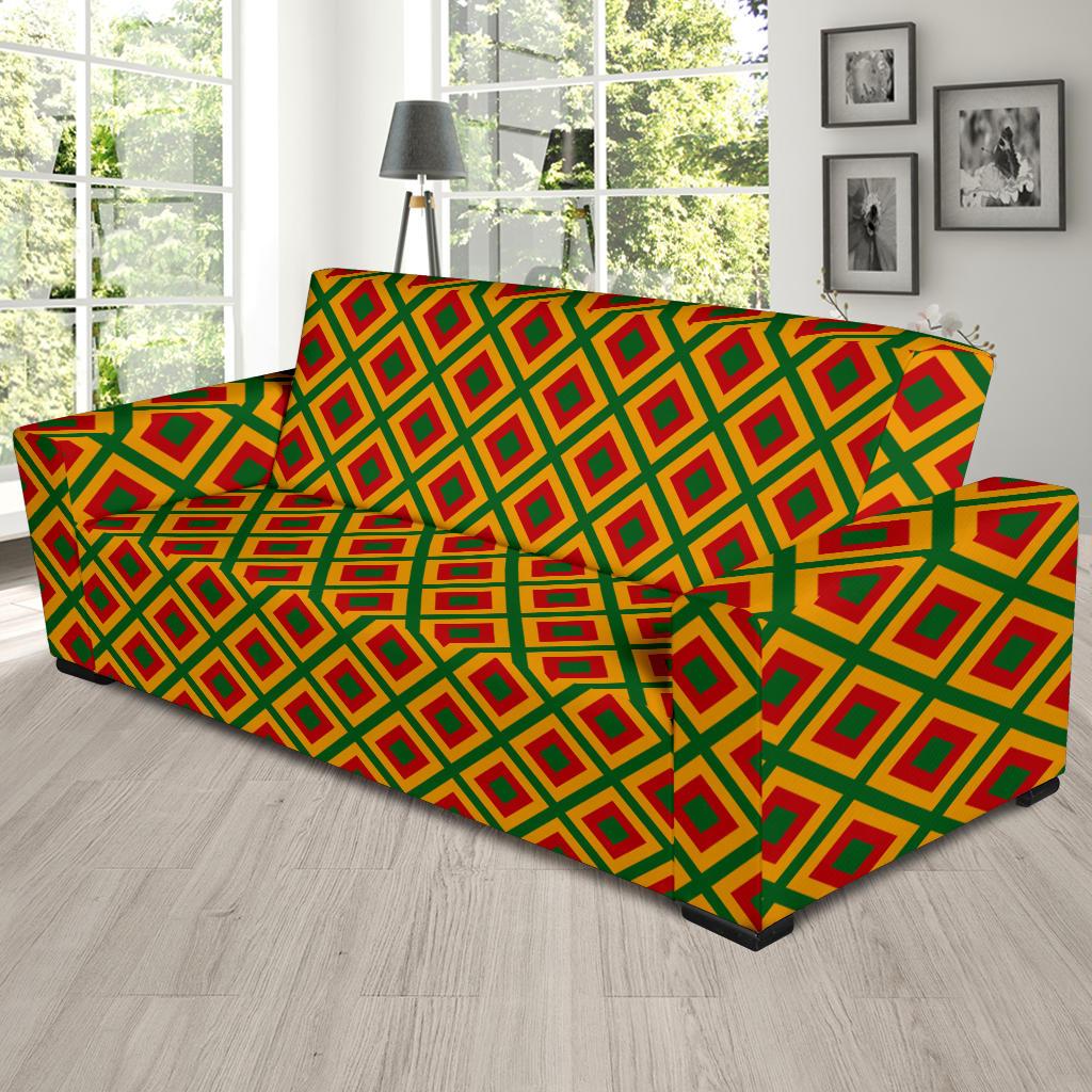 Rasta Reggae Color Cross Sofa Slipcover-JTAMIGO.COM