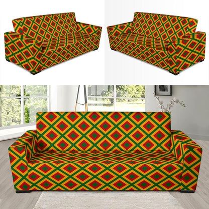 Rasta Reggae Color Cross Sofa Slipcover-JTAMIGO.COM
