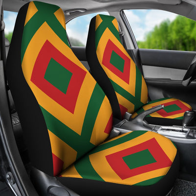 Rasta Reggae Color Cross Universal Fit Car Seat Covers