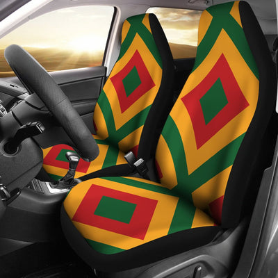 Rasta Reggae Color Cross Universal Fit Car Seat Covers