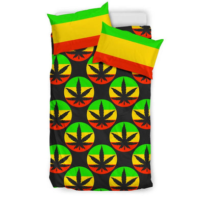 Rasta Reggae Color Design Duvet Cover Bedding Set