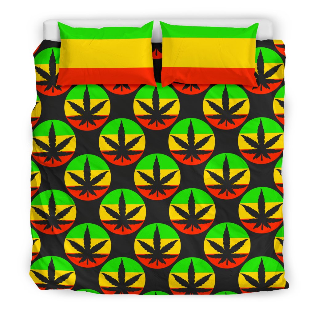 Rasta Reggae Color Design Duvet Cover Bedding Set