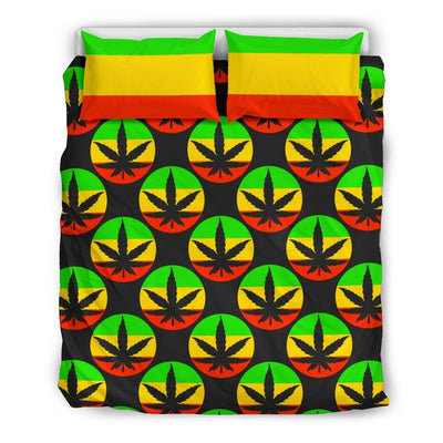 Rasta Reggae Color Design Duvet Cover Bedding Set