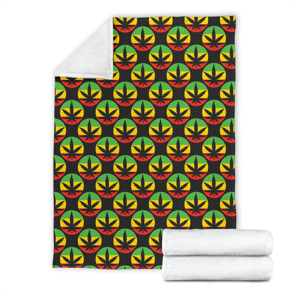 Rasta Reggae Color Design Fleece Blanket