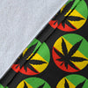 Rasta Reggae Color Design Fleece Blanket