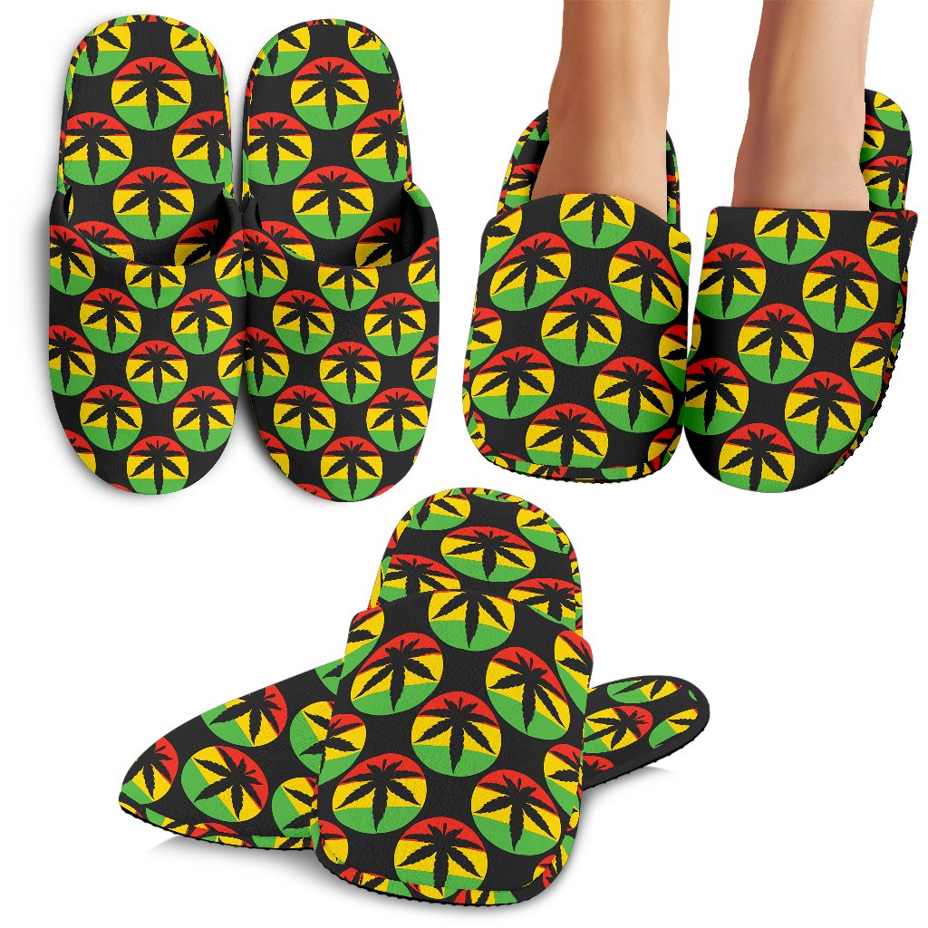Rasta Reggae Color Design House Slippers