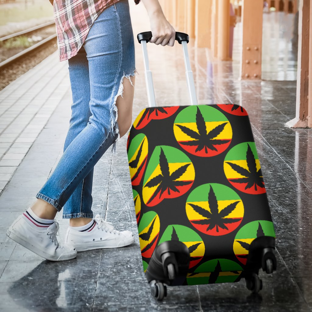 Rasta Reggae Color Design Luggage Cover Protector