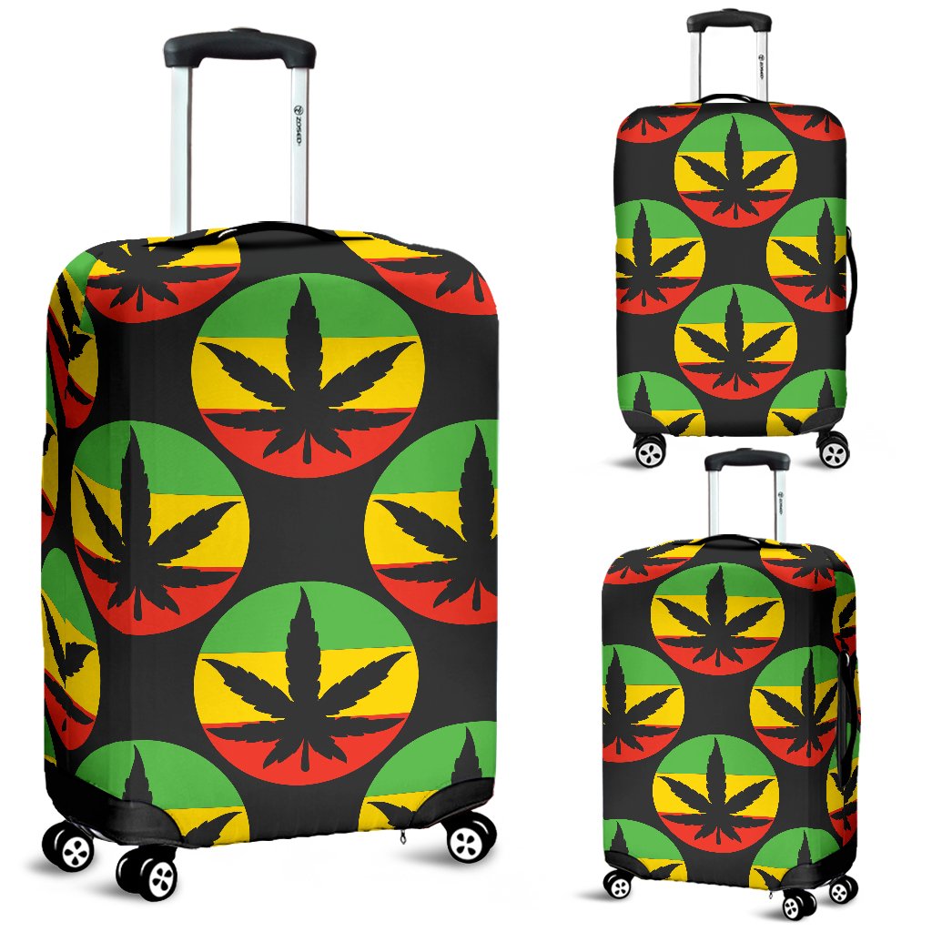 Rasta Reggae Color Design Luggage Cover Protector