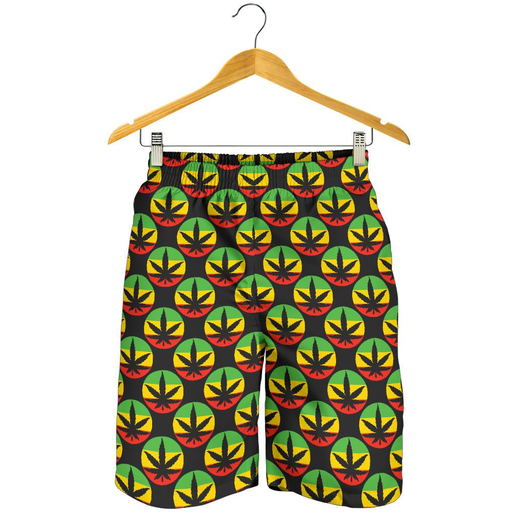 Rasta Reggae Color Design Mens Shorts-JTAMIGO.COM