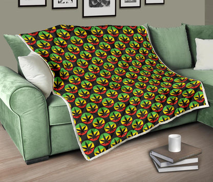Rasta Reggae Color Design Premium Quilt-JTAMIGO.COM