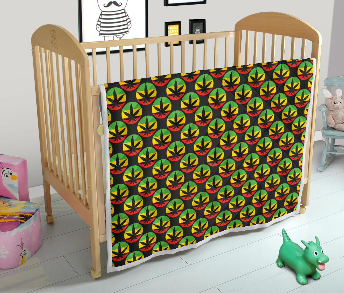 Rasta Reggae Color Design Premium Quilt-JTAMIGO.COM