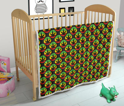 Rasta Reggae Color Design Premium Quilt-JTAMIGO.COM