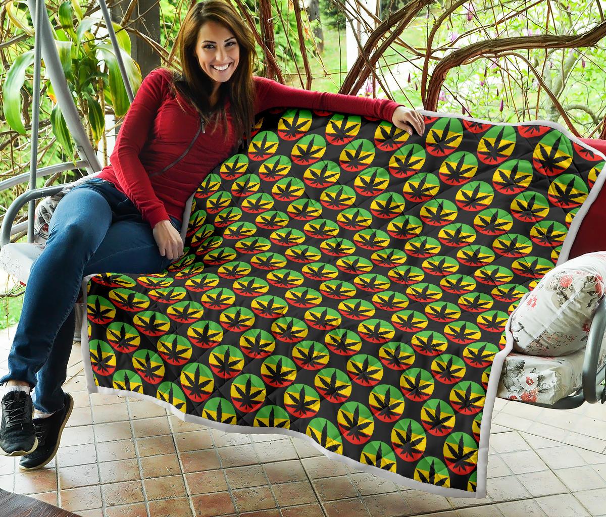 Rasta Reggae Color Design Premium Quilt-JTAMIGO.COM