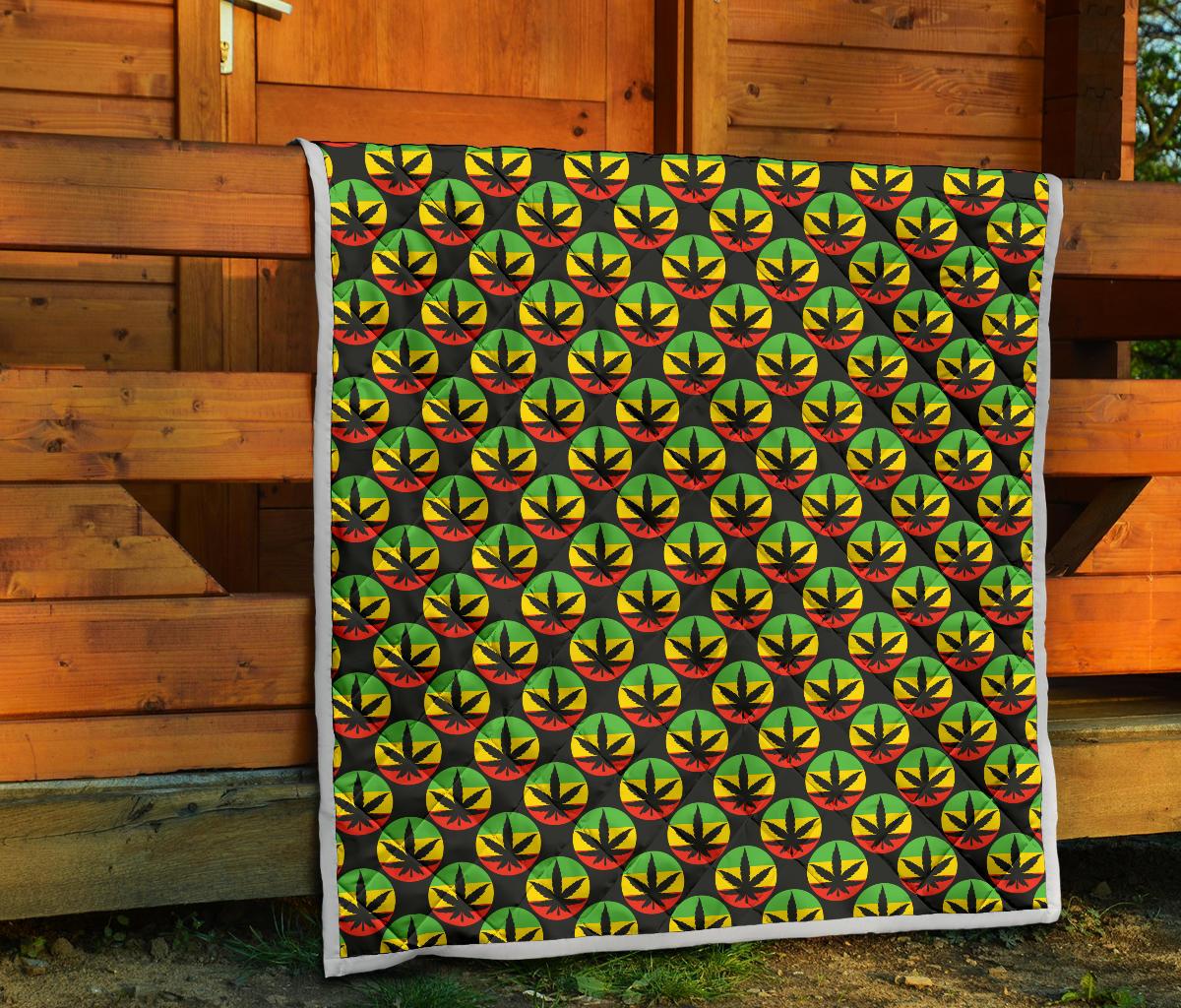 Rasta Reggae Color Design Premium Quilt-JTAMIGO.COM