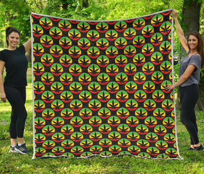 Rasta Reggae Color Design Premium Quilt-JTAMIGO.COM