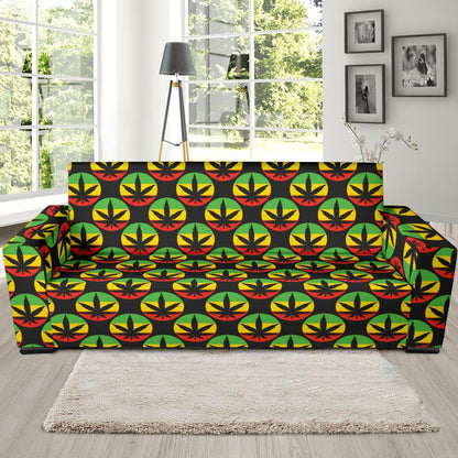Rasta Reggae Color Design Sofa Slipcover-JTAMIGO.COM