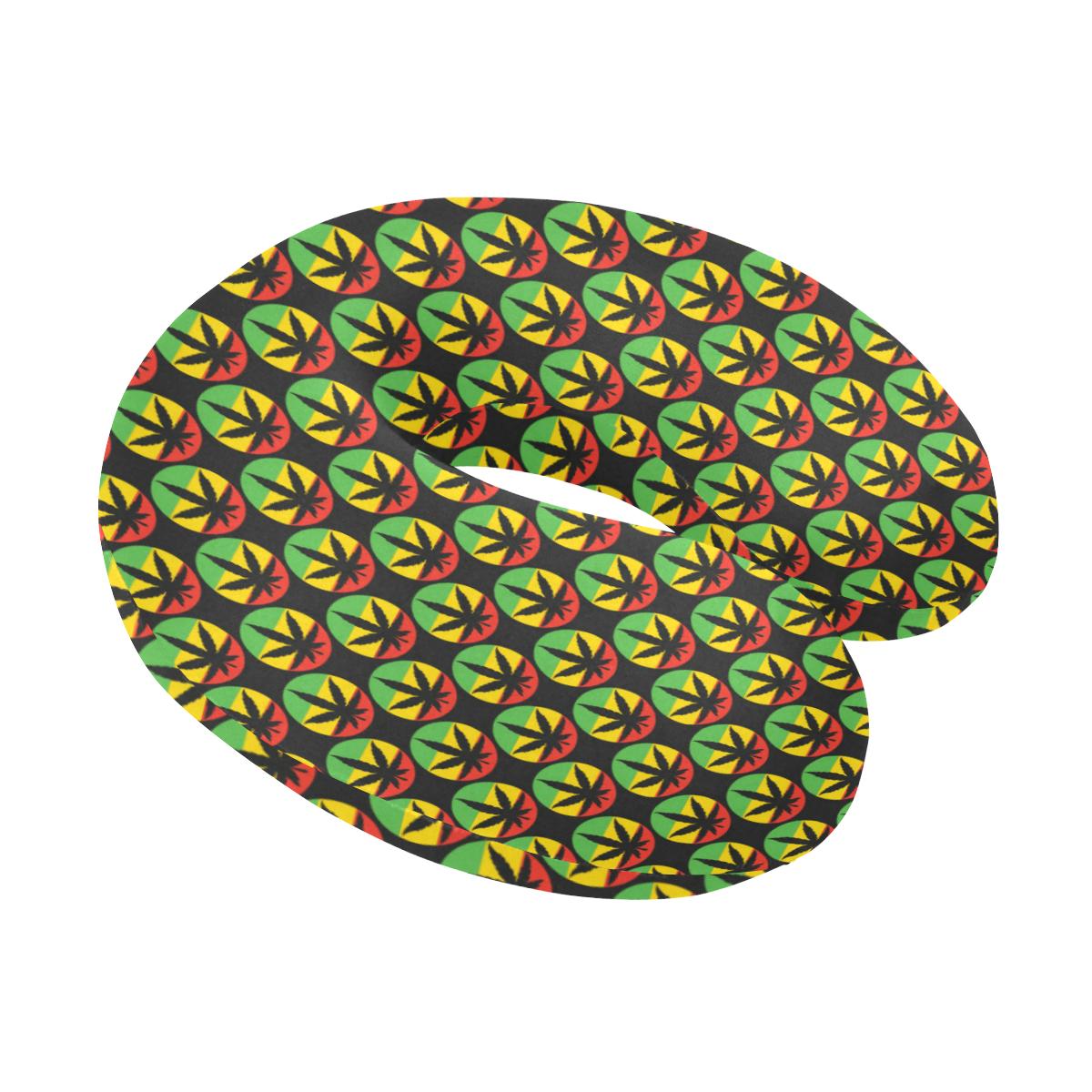 Rasta Reggae Color Design U-Shaped Travel Neck Pillow-JTAMIGO.COM