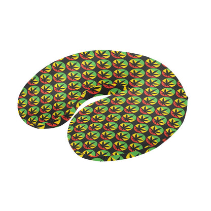 Rasta Reggae Color Design U-Shaped Travel Neck Pillow-JTAMIGO.COM