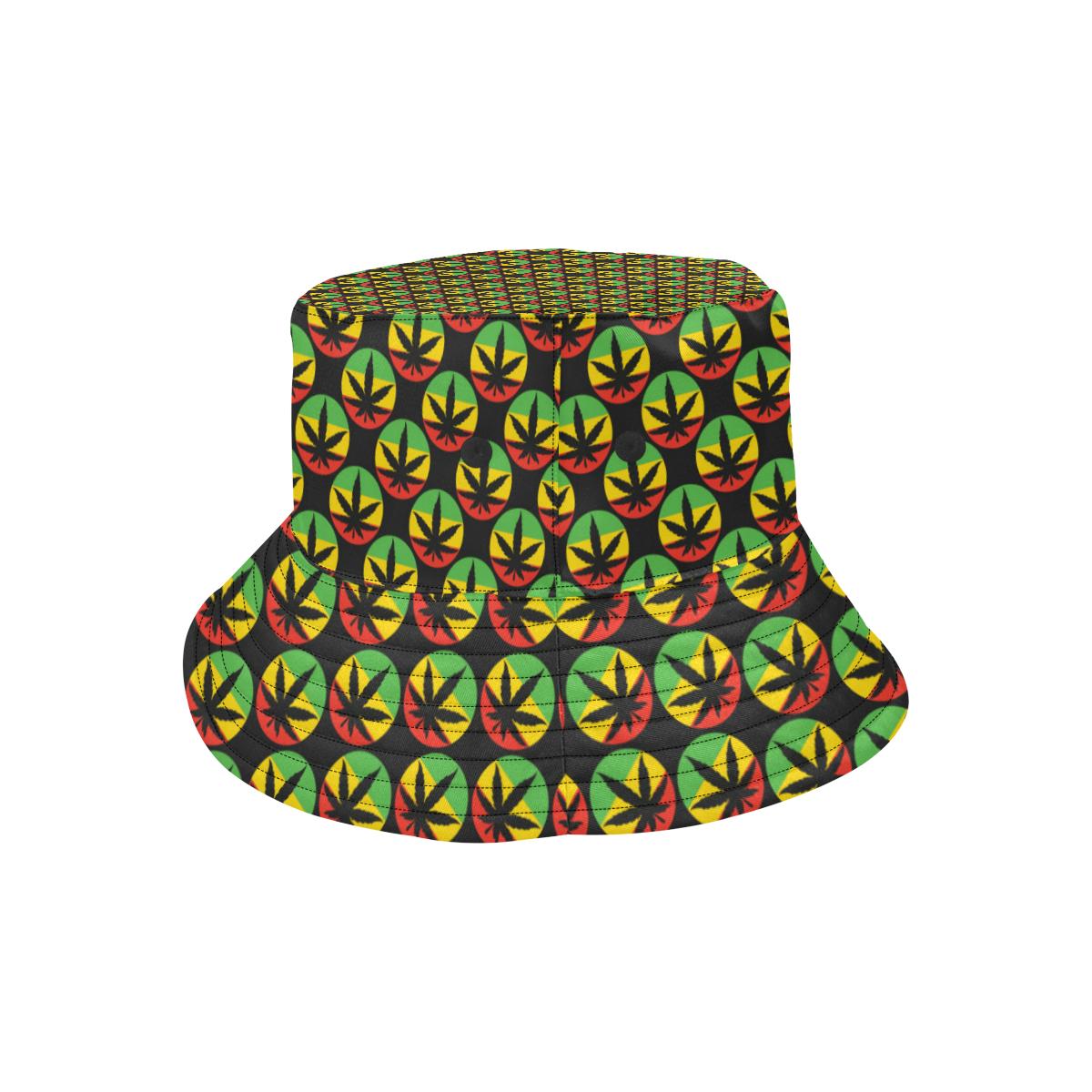 Rasta Reggae Color Design Unisex Bucket Hat