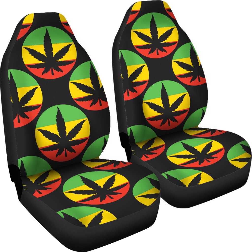 Rasta Reggae Color Design Universal Fit Car Seat Covers