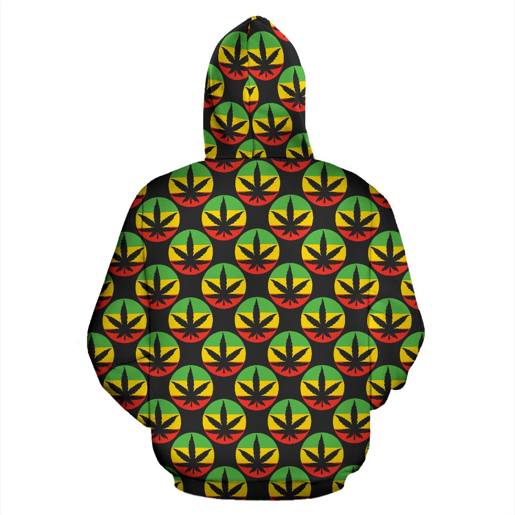 Rasta Reggae Color Design Zip Up Hoodie