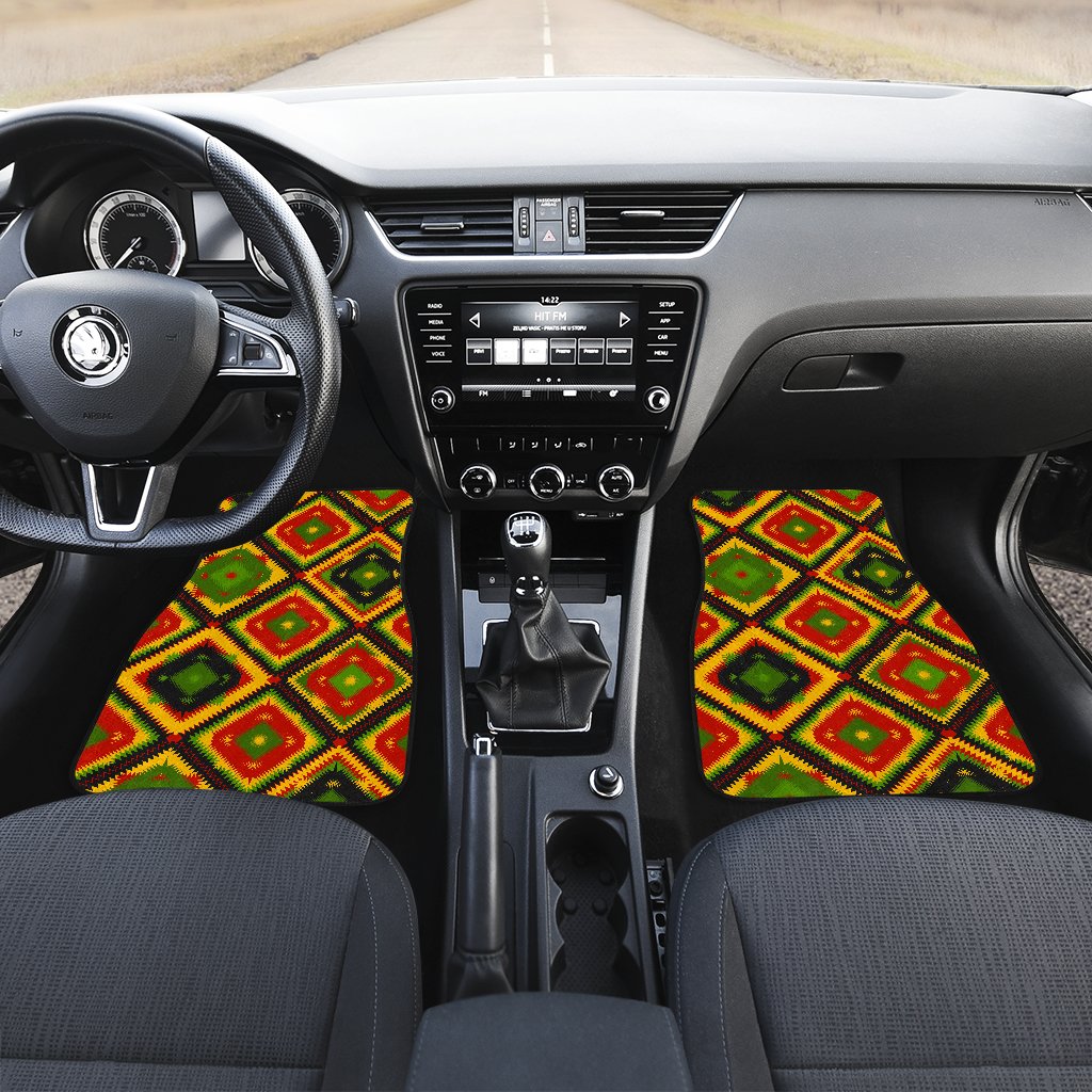 Rasta Reggae Color Pattern Car Floor Mats