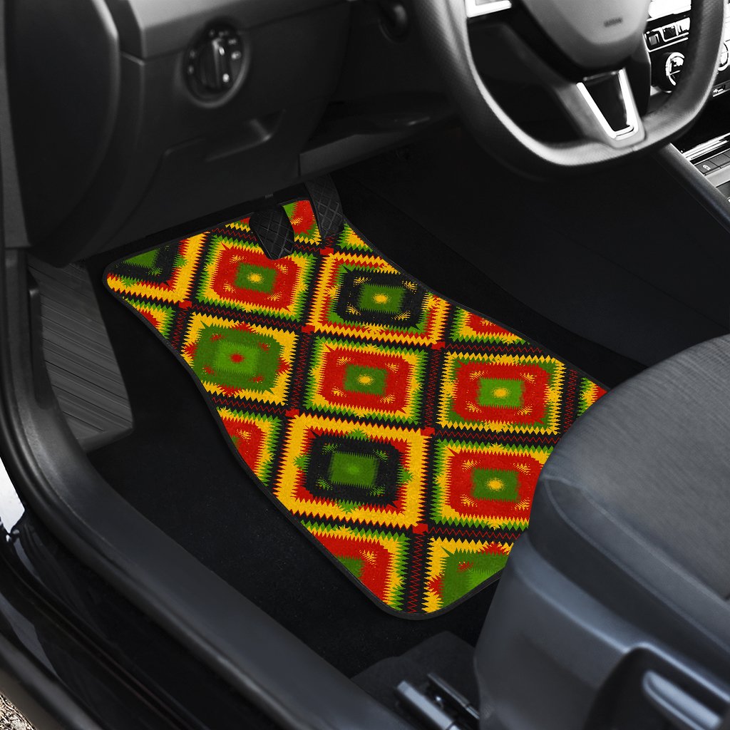Rasta Reggae Color Pattern Car Floor Mats