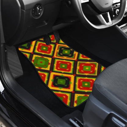 Rasta Reggae Color Pattern Car Floor Mats