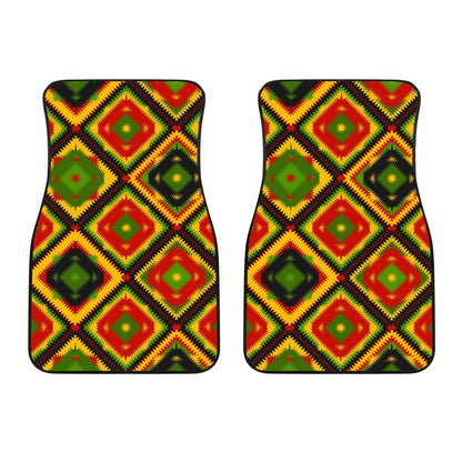 Rasta Reggae Color Pattern Car Floor Mats