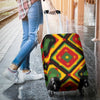 Rasta Reggae Color Pattern Luggage Cover Protector